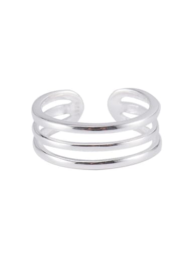 925 Sterling Silver Smooth Geometric Minimalist Stackable Ring
