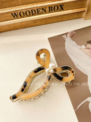 Rice tortoise 8.5cm Cellulose Acetate Trend Bowknot Alloy Jaw Hair Claw