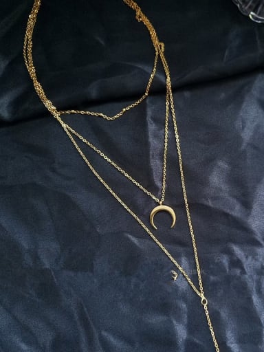 Titanium Tassel Trend Long Strand Necklace