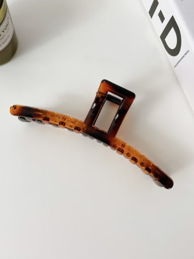 Bright Amber 12.7cm Alloy Resin  Trend Geometric Jaw Hair Claw