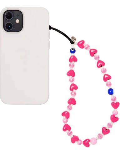 Multi Color Acrylic Heart Bohemia Mobile Phone Accessories
