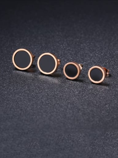 Titanium Acrylic Geometric Minimalist Stud Earring
