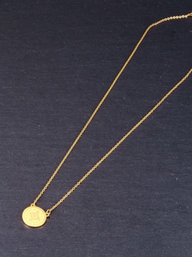 Titanium Minimalist Round pendant  Necklace