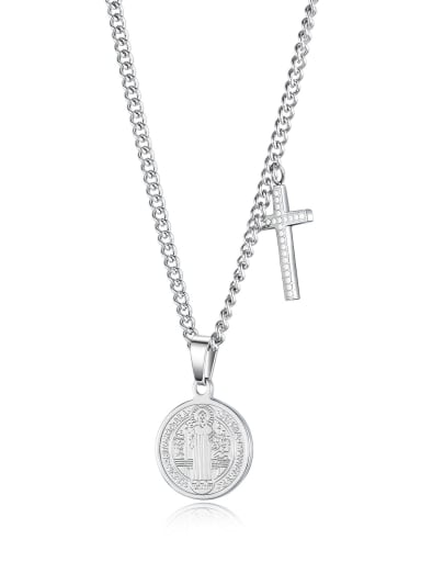 Titanium Cross Minimalist Necklace