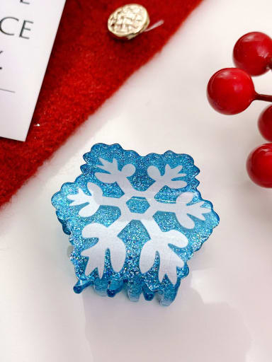 Acrylic Cute Christmas Seris Alloy Multi Color Jaw Hair Claw