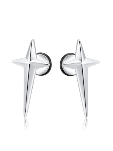 Titanium Steel Cross Minimalist Stud Earring