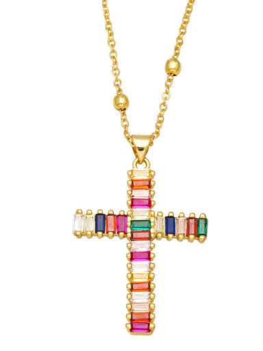 B Brass Cubic Zirconia Locket Vintage Regligious Necklace