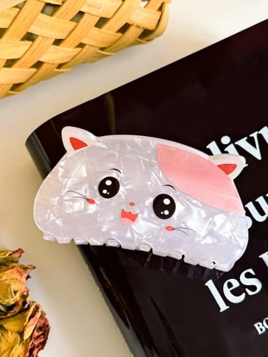 Cat 8.7cm Acrylic Trend Cat Alloy Multi Color Jaw Hair Claw