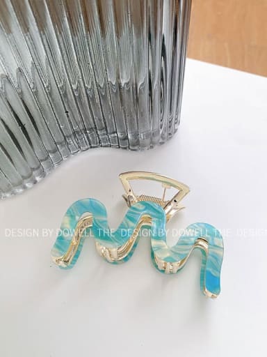 Cellulose Acetate Trend Geometric Zinc Alloy Jaw Hair Claw