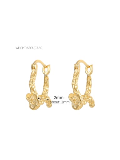 ES2604 [Gold] 925 Sterling Silver Geometric Bowknot Minimalist Stud Earring