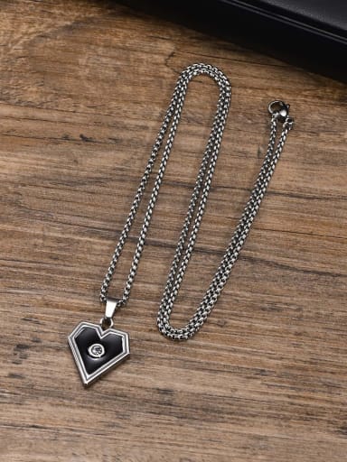 Stainless steel Hip Hop  Triangle  Pendant