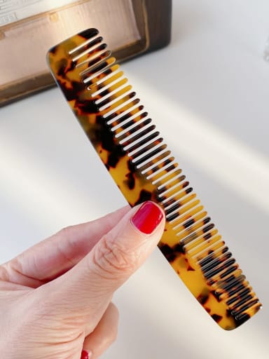Hawksbill shell 13.7cm Cellulose Acetate Vintage Geometric Hair Comb