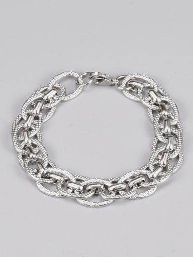 Titanium Steel Irregular Vintage Link Bracelet