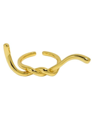 18K gold ? adjustable size 13 ? 925 Sterling Silver Irregular Minimalist Band Ring