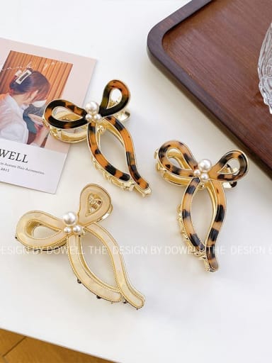 Cellulose Acetate Trend Bowknot Alloy Jaw Hair Claw