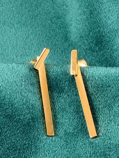Titanium smooth Geometric Minimalist Stud Earring