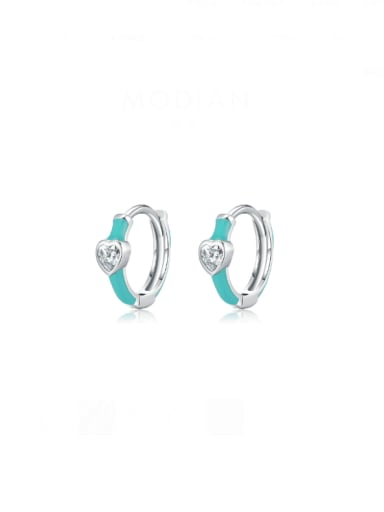 925 Sterling Silver Cubic Zirconia Dainty Heart Ring And Earring Set