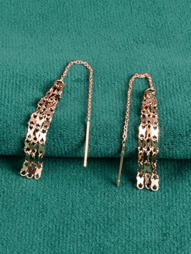 Titanium Steel Tassel Minimalist Threader Earring
