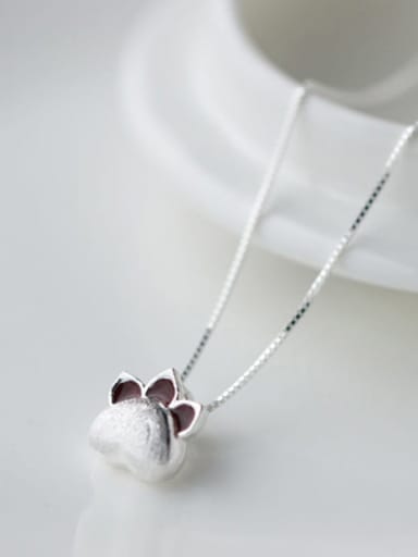 925 Sterling Silver Cat Minimalist Necklace