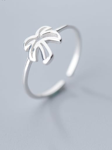 925 Sterling Silver Tree Minimalist Band Ring