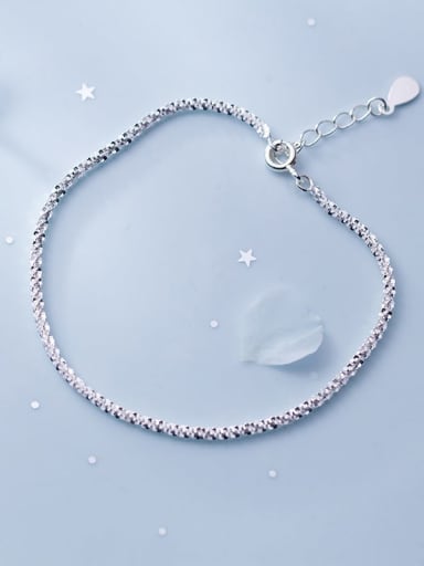Sky Star Water Droplet  Silver 925 Sterling Silver Geometric Minimalist Bracelet