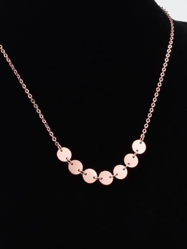 Titanium Round Minimalist pendant Necklace
