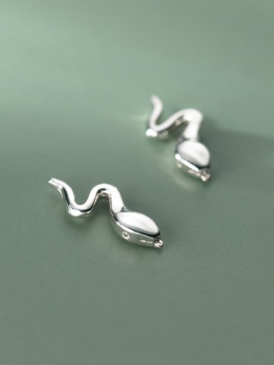 925 Sterling Silver Animal Minimalist Stud Earring