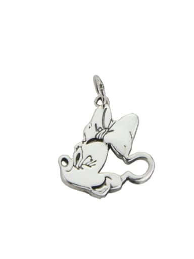 Vintage Sterling Silver With High Polish Minimalist Mickey Mouse Pendants Diy Accessories