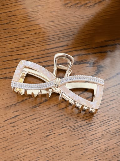 Trend Bowknot Imitation Pearl Jaw Hair Claw