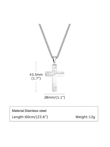 Pendant without chain Stainless steel Cross Hip Hop Regligious Necklace