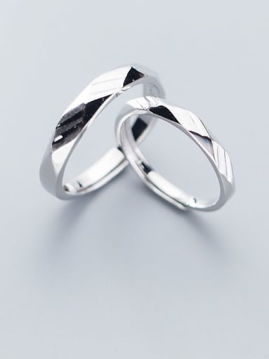 925 Sterling Silver  Minimalist Round Free Size Ring