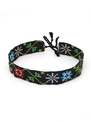 Multi Color MGB Bead Geometric Bohemia Hand-woven necklace