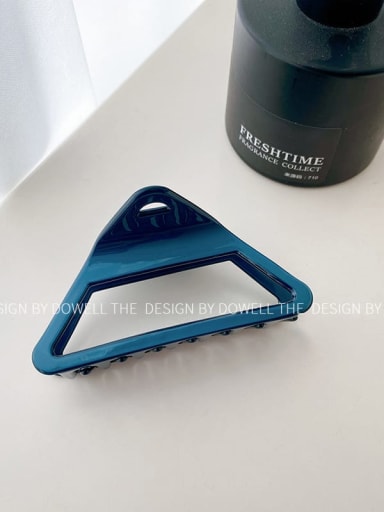 Blue 9.2cm Cellulose Acetate Trend Triangle Alloy Multi Color Jaw Hair Claw