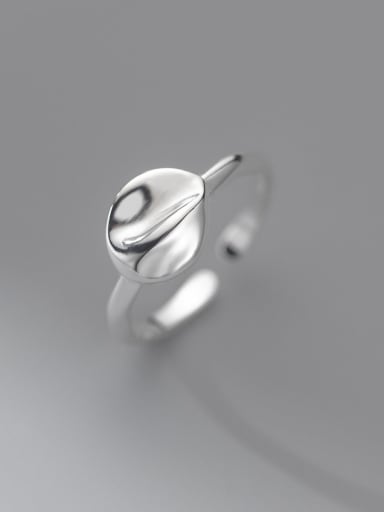 925 Sterling Silver Smooth  Geometric Minimalist Band Ring