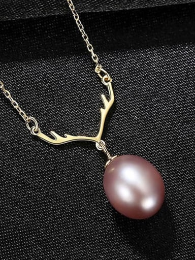 925 Sterling Silver Freshwater Pearl White Irregular Minimalist Lariat Necklace