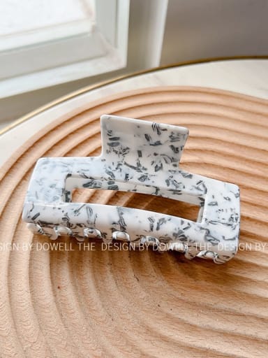 Marble grain 9.7cm Cellulose Acetate Trend Geometric Alloy Multi Color Jaw Hair Claw