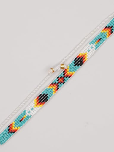 MG B210004C Multi Color  MGB Bead Geometric Bohemia Adjustable Bracelet