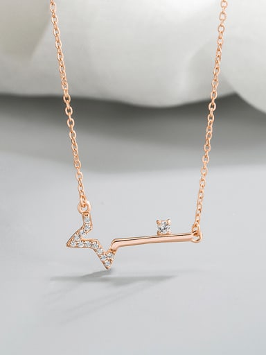 925 Sterling Silver Cubic Zirconia Star Minimalist Necklace
