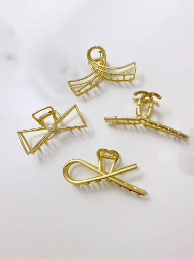 Alloy Trend Hollow Geometric  Jaw Hair Claw