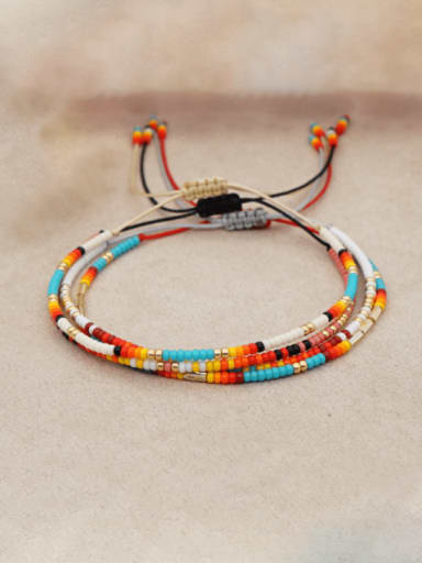 Miyuki Millet Bead Multi Color Bohemia Handmade Weave Bracelet