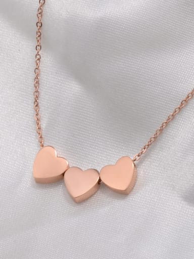 Titanium Smooth Heart Necklace