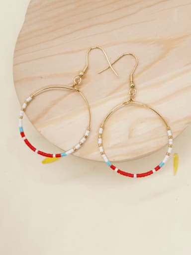Miyuki Millet Bead Multi Color Geometric Bohemia Handmade Beaded Earring