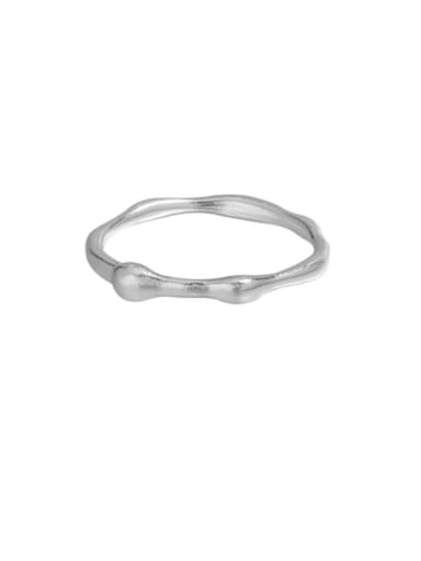 925 Sterling Silver Irregular Minimalist Band Ring