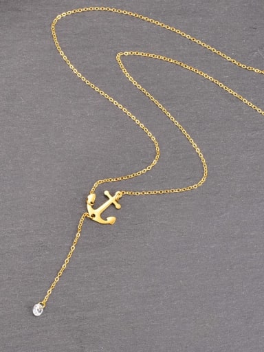 Titanium Steel Tassel Minimalist Tassel Necklace