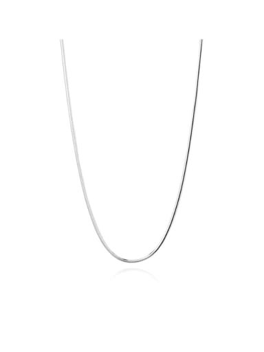 925 Sterling Silver Simple snake bone chain Necklace