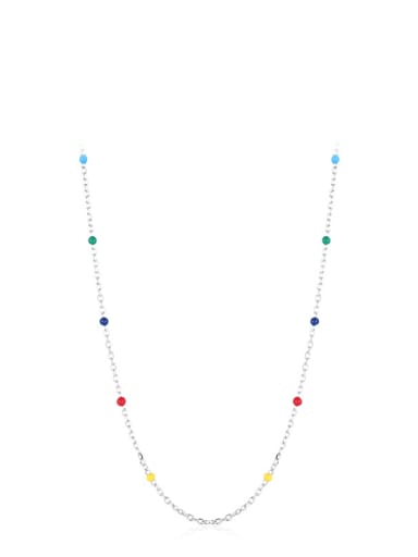 925 Sterling Silver MGB beads Minimalist Necklace