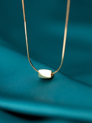 925 Sterling Silver With Minimalist Smooth Geometric Necklaces
