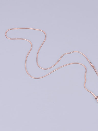 Round snake chain rose gold L27 Titanium Minimalist Twisted Serpentine Chain