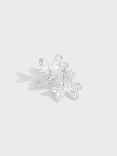 925 Sterling Silver Flower Vintage Single Earring[Single]