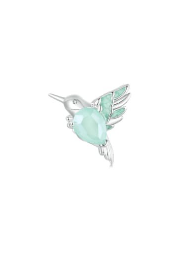 925 Sterling Silver Cubic Zirconia Dainty Bird  Pendant